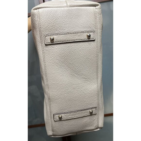 Dooney & Bourke Belvedere XL Ivory Pebbled Leather Hobo Shoulder Hand Bag Purse - Picture 5 of 16